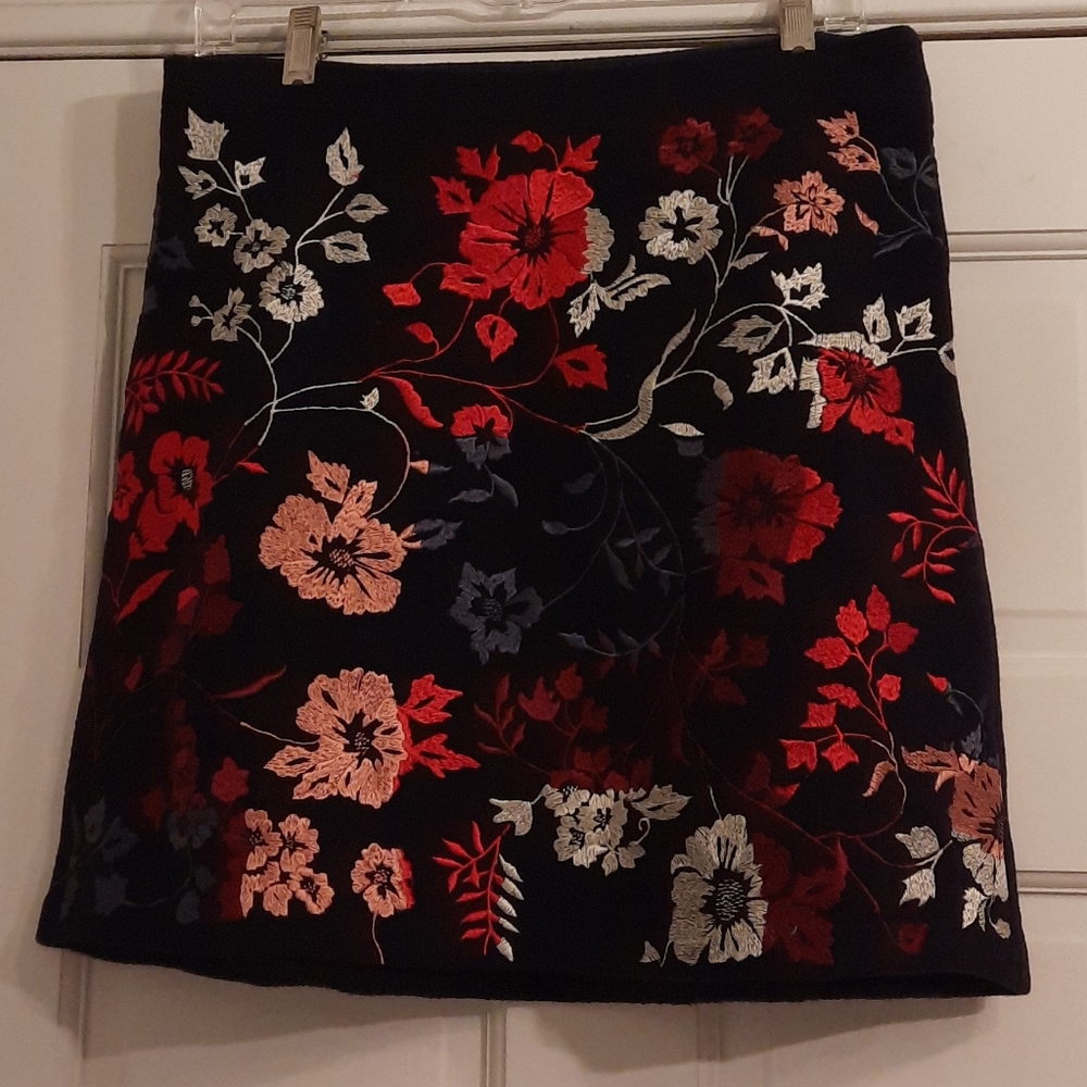 Alene Embroidered Mini Skirt